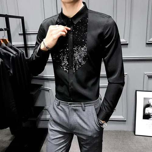 Shirts Men Long Sleeve neleeshop