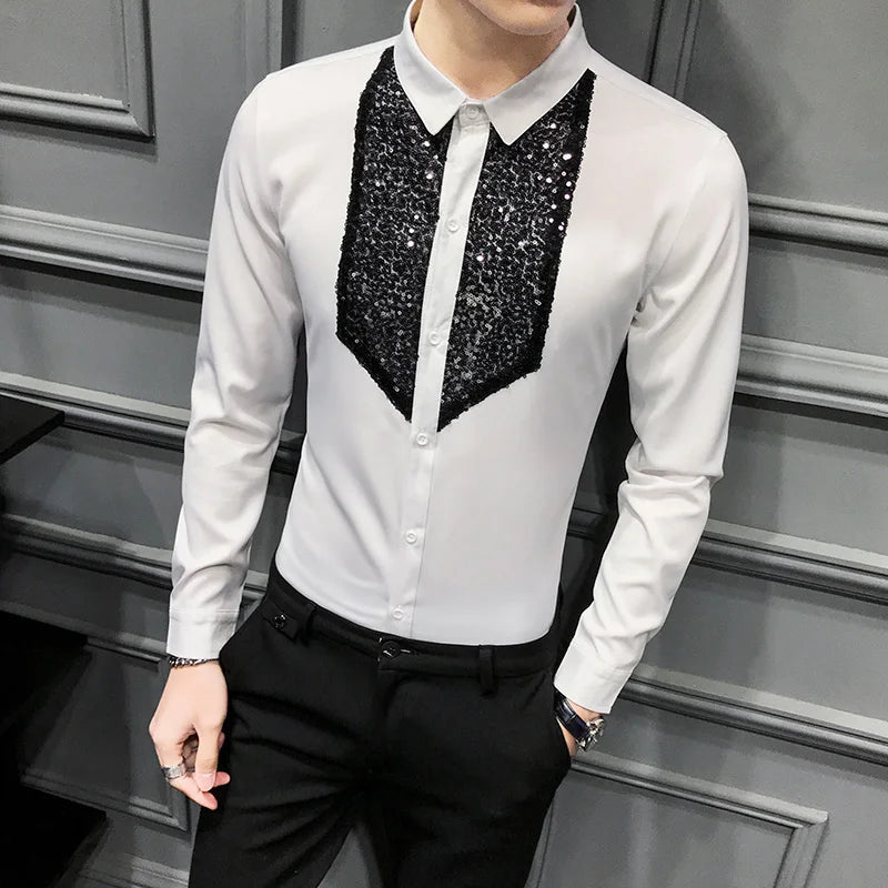Shirts Men Long Sleeve neleeshop