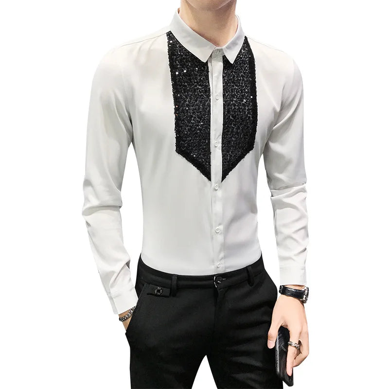 Shirts Men Long Sleeve neleeshop