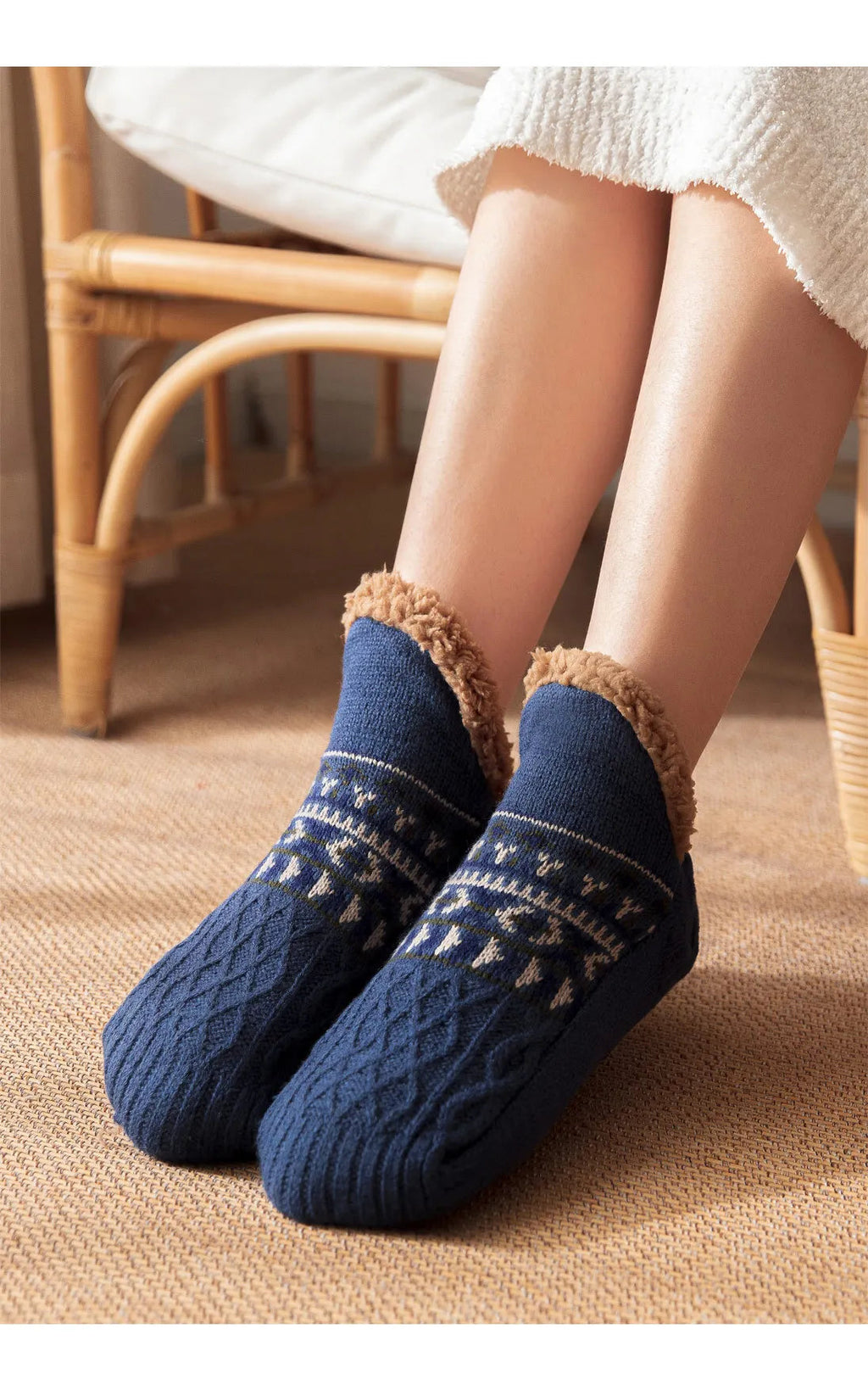 Winter Non-slip Floor Socks Women Men Snow neleeshop