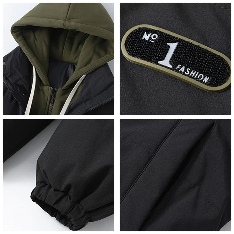 Winter Thicken False Two Piece Men Coat 🔥❄️🔥 neleeshop