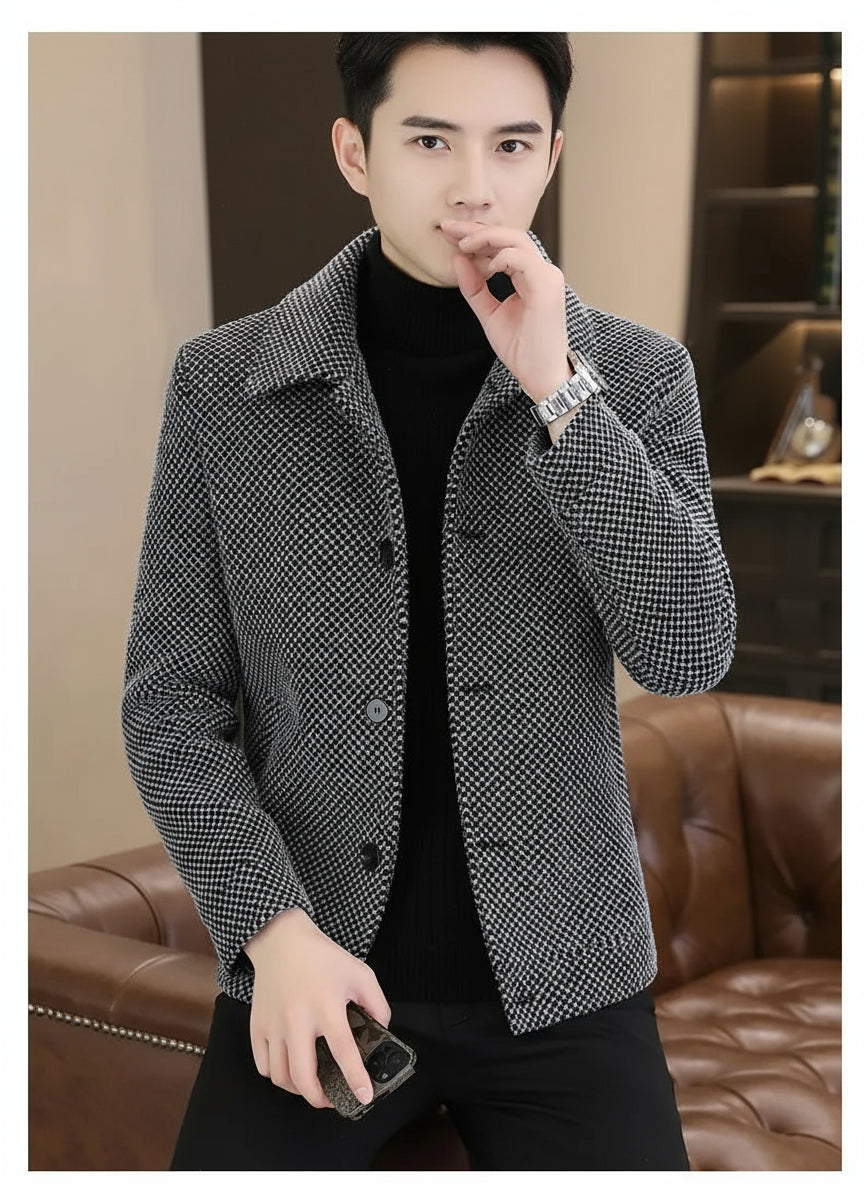 Winter Woolen Jacket Social Men Clothing neleeshop