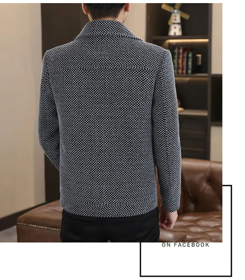 Winter Woolen Jacket Social Men Clothing neleeshop