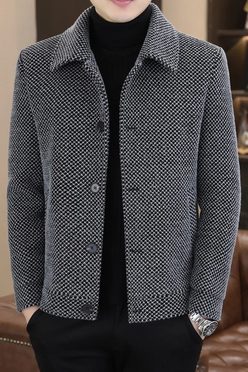 Winter Woolen Jacket Social Men Clothing neleeshop