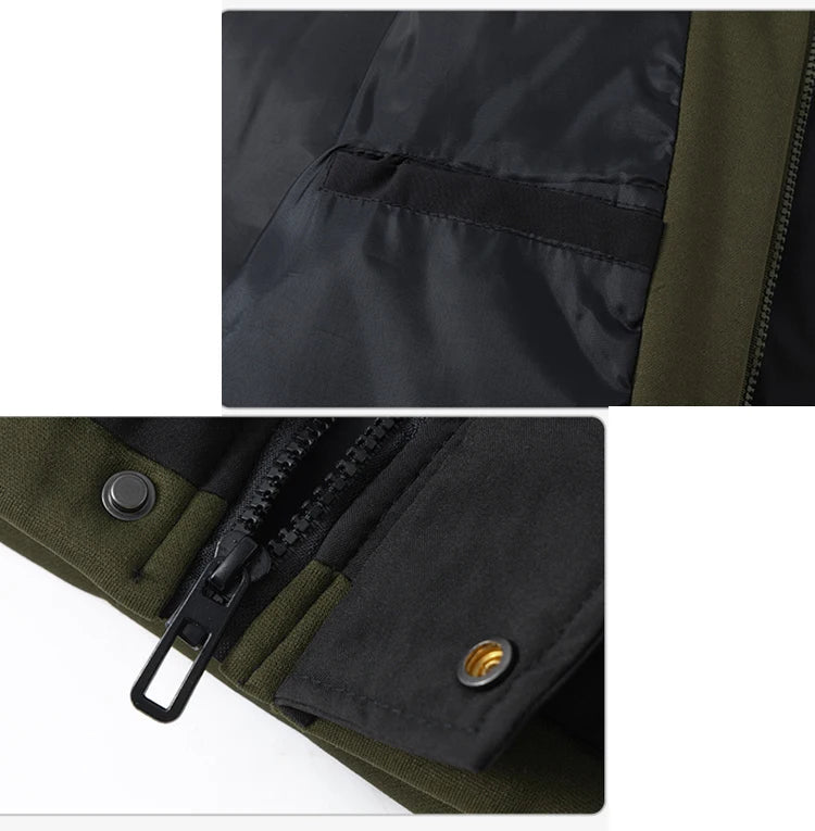 Winter Thicken False Two Piece Men Coat 🔥❄️🔥 neleeshop