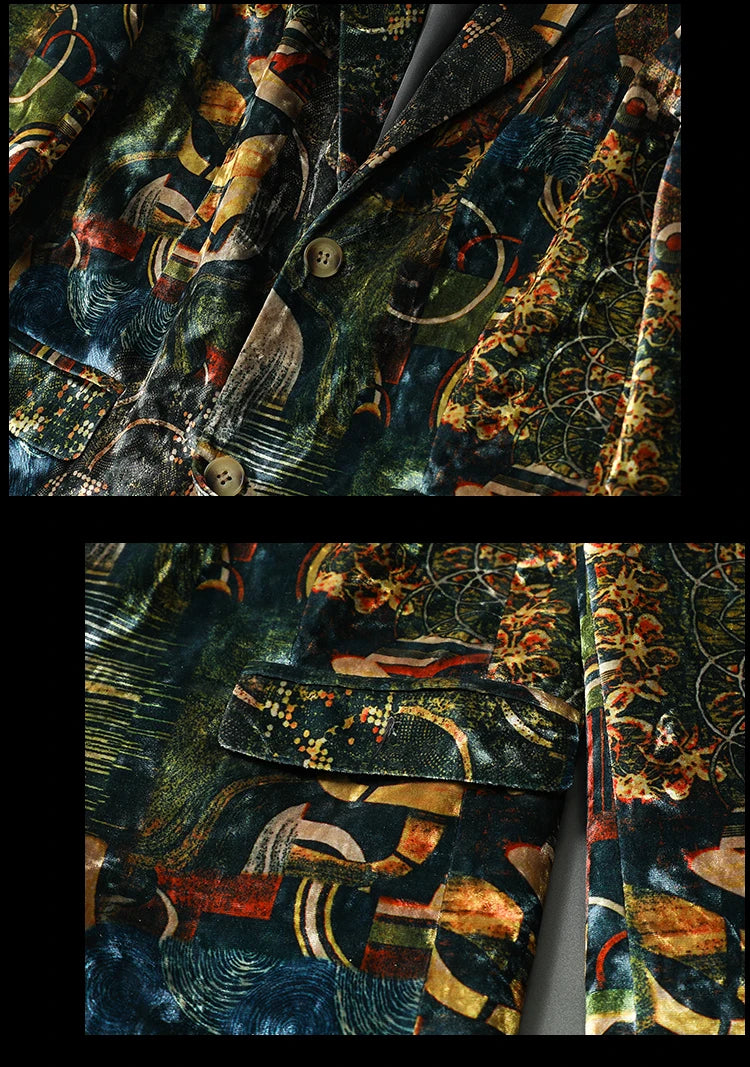 2022 Luxury Print Men Blazer neleeshop