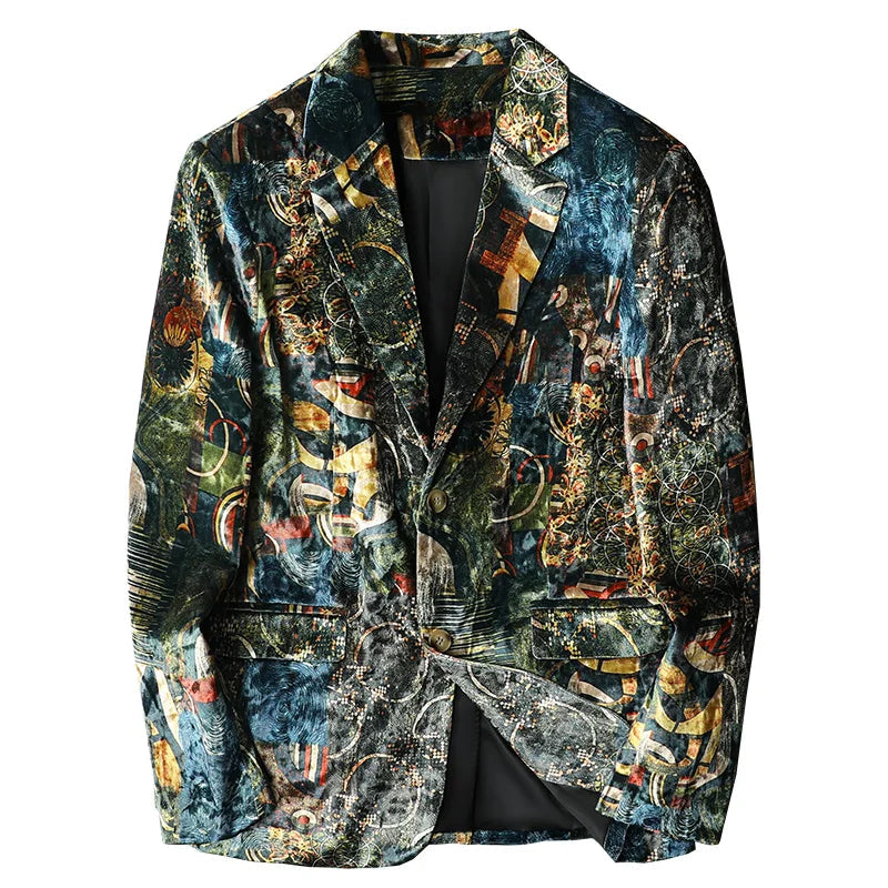 2022 Luxury Print Men Blazer neleeshop
