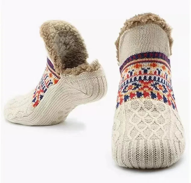 Winter Non-slip Floor Socks Women Men Snow neleeshop