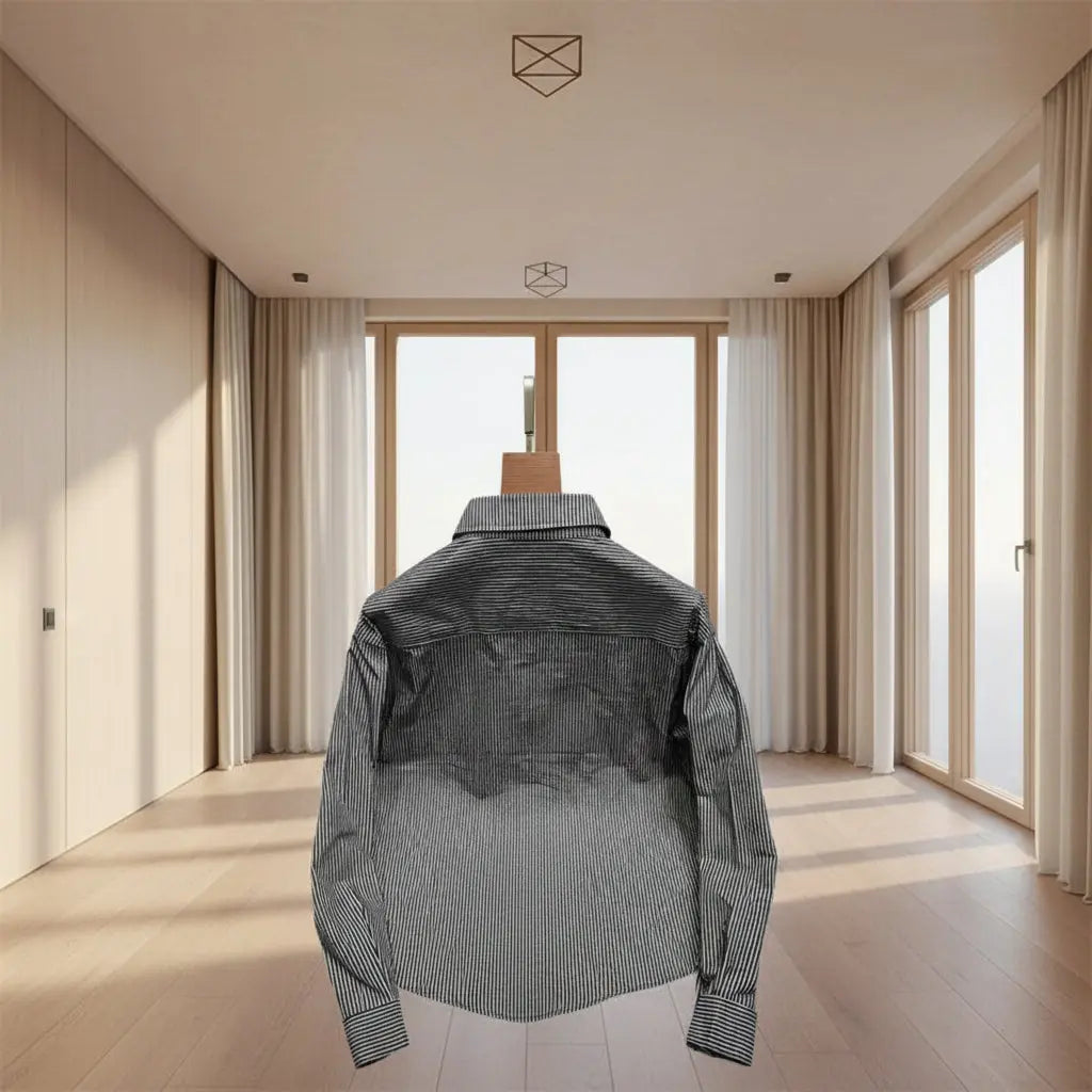 Men's Shirt with Color Blocking Trendy Fit Top neleeshop