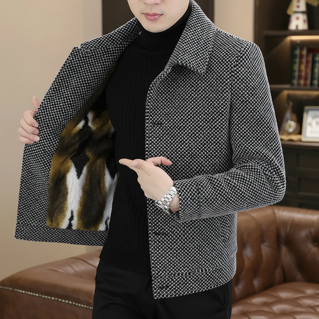 Winter Woolen Jacket Social Men Clothing neleeshop