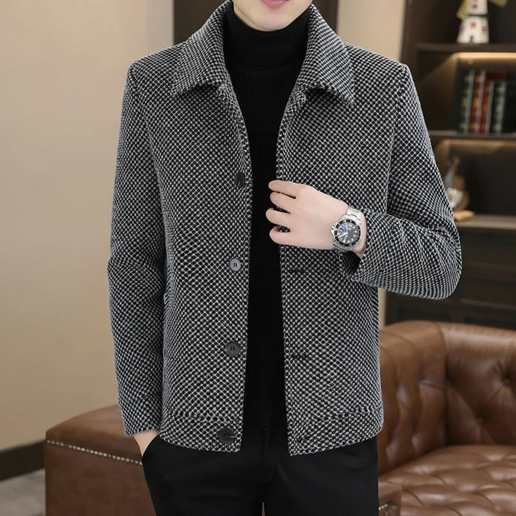 Winter Woolen Jacket Social Men Clothing neleeshop