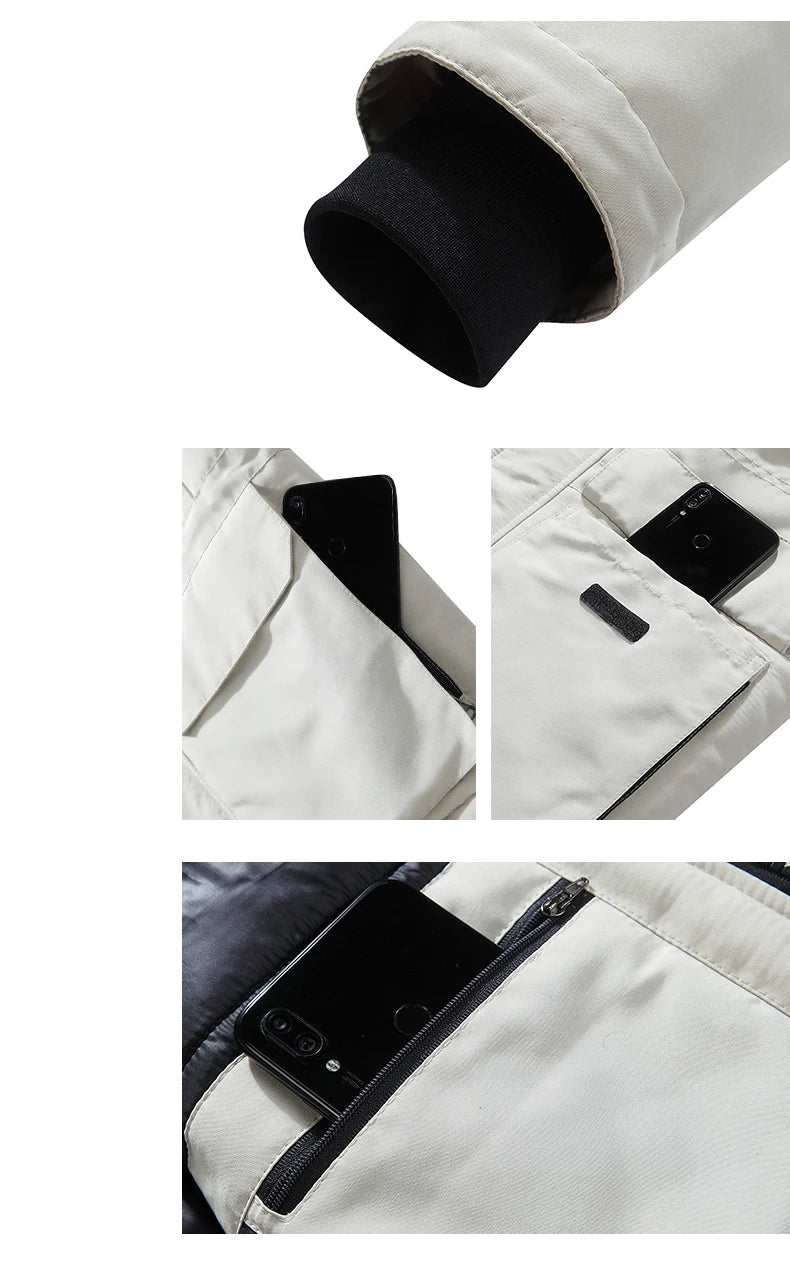 New Jacket Thickening Keep Warm Men Coat Winter Fashion neleeshop