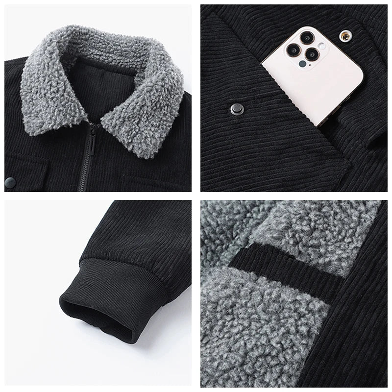 Winter New Jacket  Flip Collar Man Coats❄️❄️❄️ neleeshop