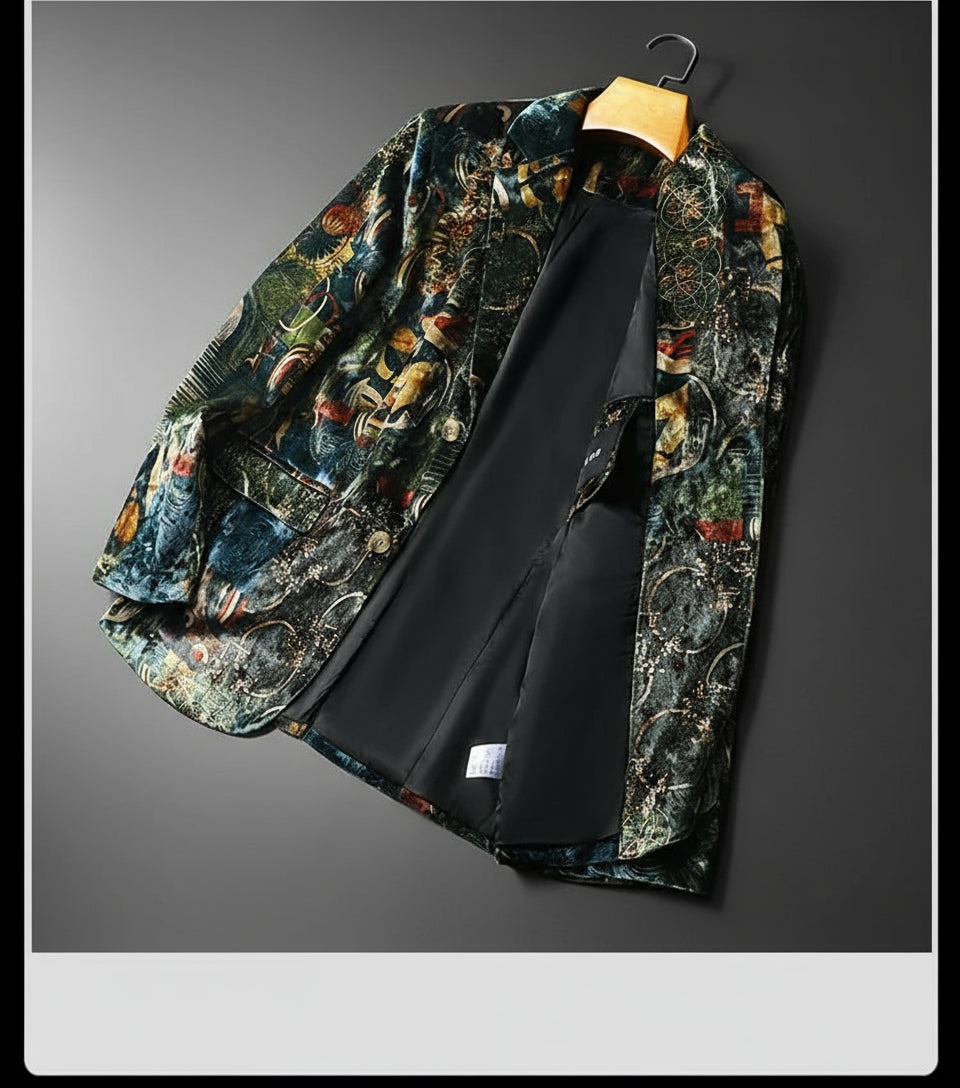 2022 Luxury Print Men Blazer neleeshop