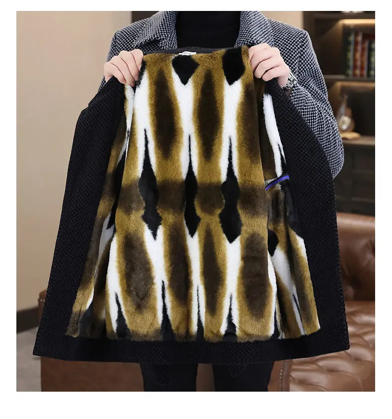 Winter Woolen Jacket Social Men Clothing neleeshop