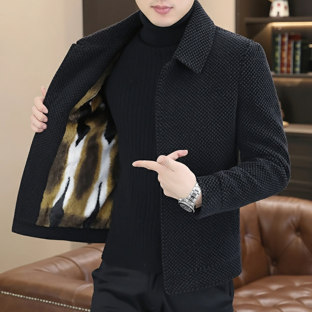 Winter Woolen Jacket Social Men Clothing neleeshop