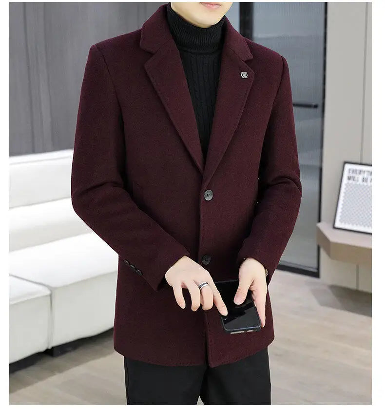 Blazer Men's Woolen neleeshop