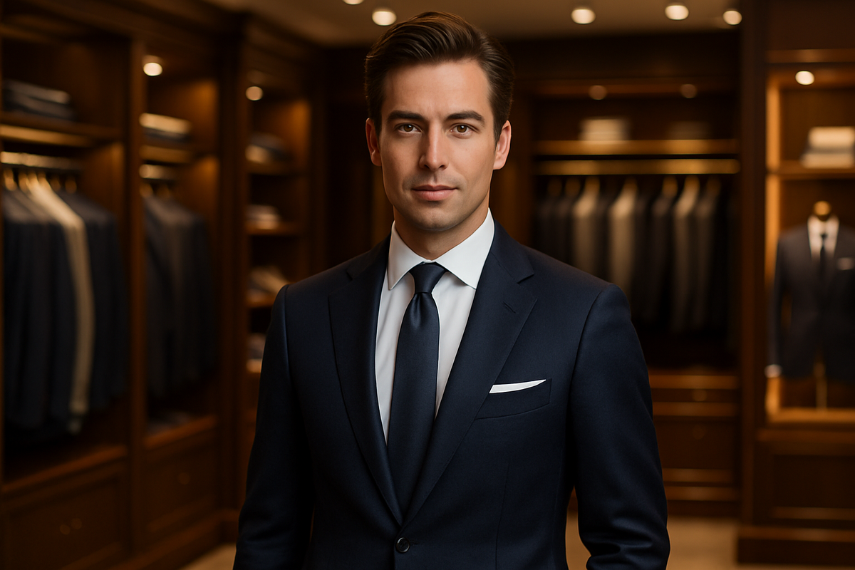 une personne avec image elegant  pour ma boutique vetement homme